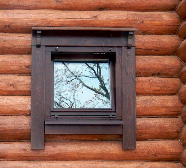 Изготовление окон для бани из дерева
