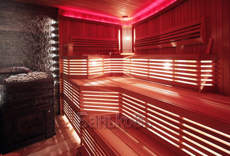 Традиционная баня с Hi-tech подсветкой - фото 13