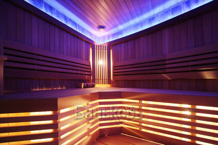 Традиционная баня с Hi-tech подсветкой - фото 20