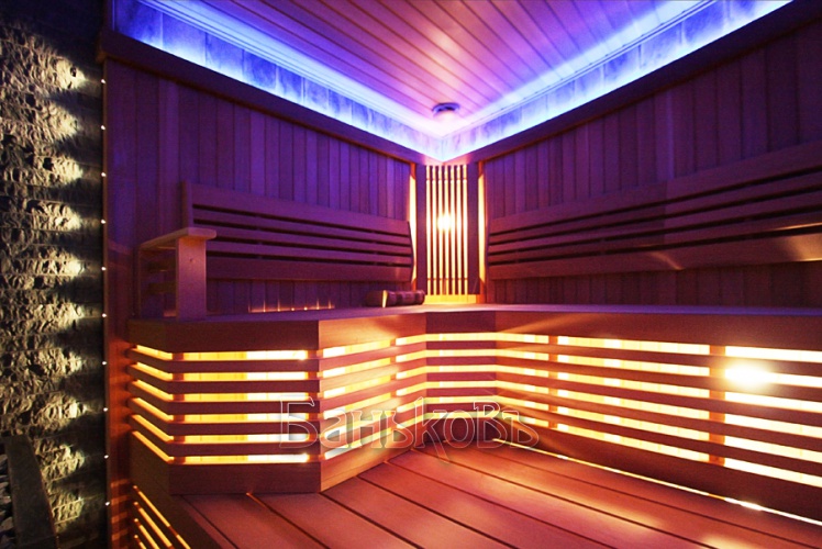Традиционная баня с Hi-tech подсветкой - фото 18